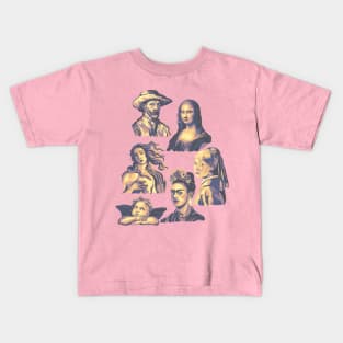 Famous Portraits Kids T-Shirt